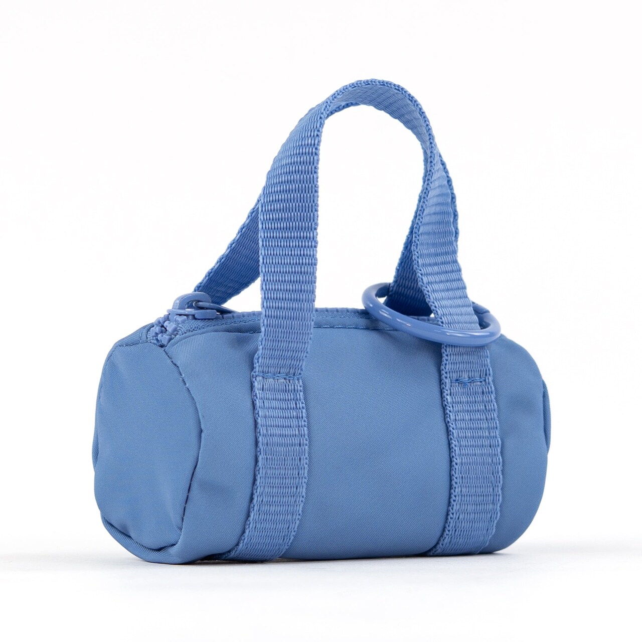 packlab Micro Nano Duffel Keychain - Blue Mini Duffel Bag Coin Purse for Lip Balm, Earbuds & Everyday Essentials